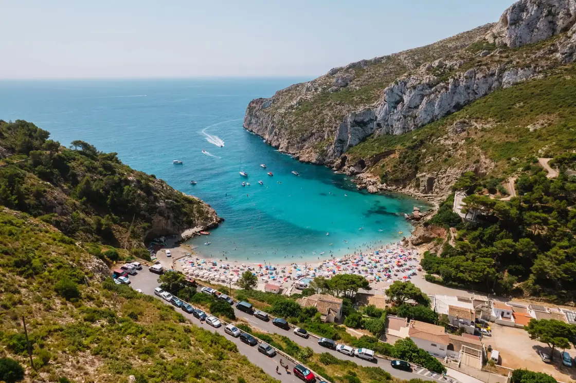 La Granadella Beach Javea Spain Sunny Day