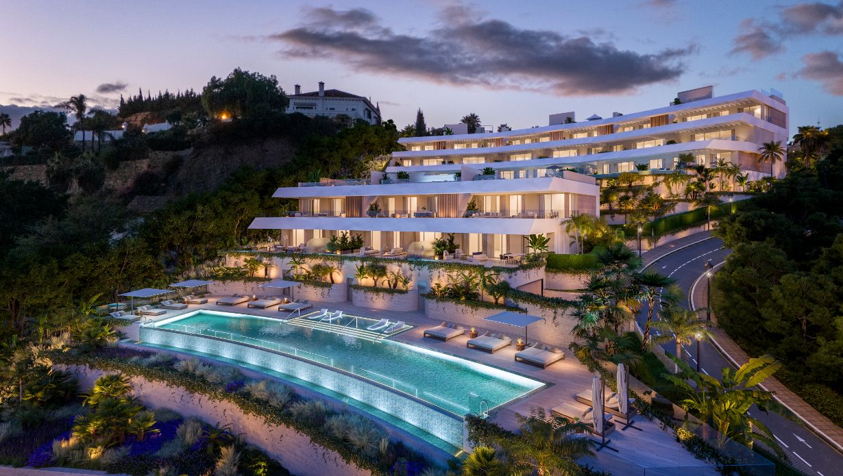 Dwupoziomowe apartamenty między morzem a górami w Benahavis