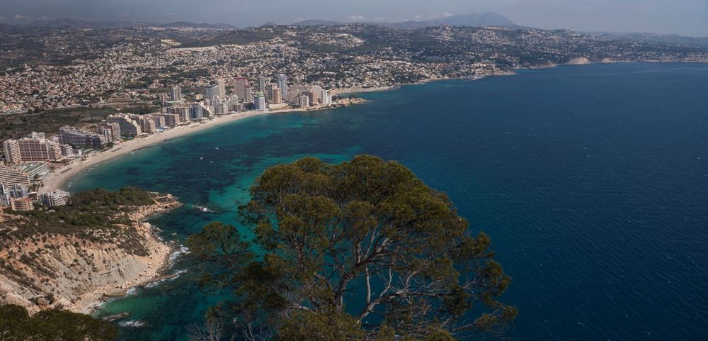Fossa Beach Coast Calpe Alicante Province Spain