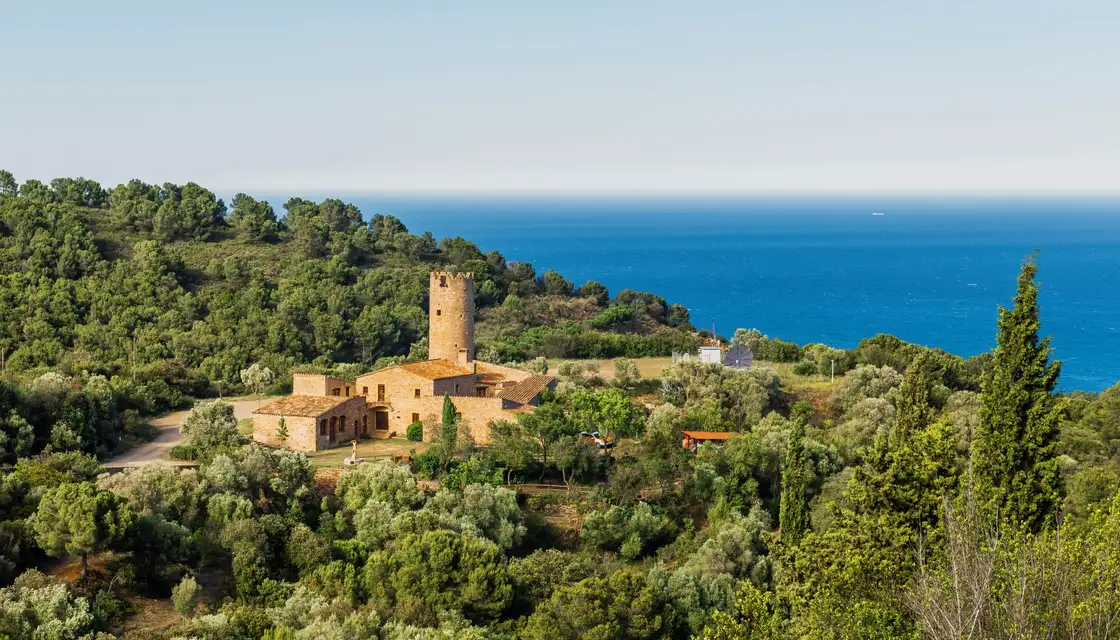 Beautiful Town Begur Gem Costa Brava Calalonia Girona Spain