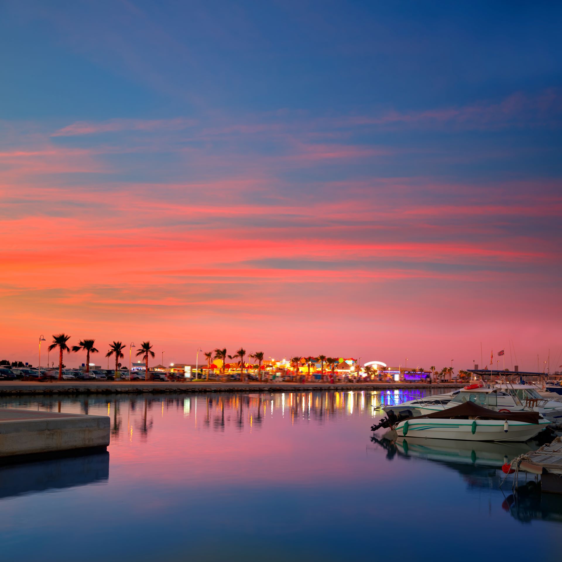 Denia Port Sunset Marina Alicante Spain