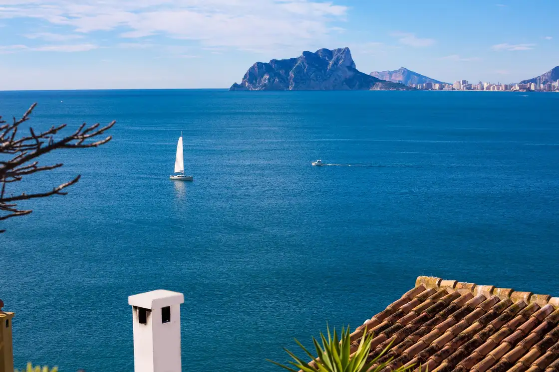 Ifach Penon View Calpe From Moraira Alicante